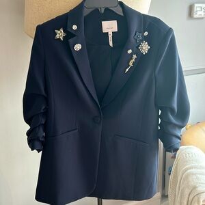 Cinq a Sept navy blazer